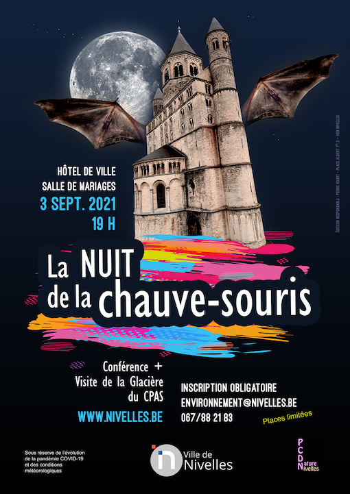 Nivelles : Vendredi 3 septembre prochain, venez à la rencontre des chauves-souris !