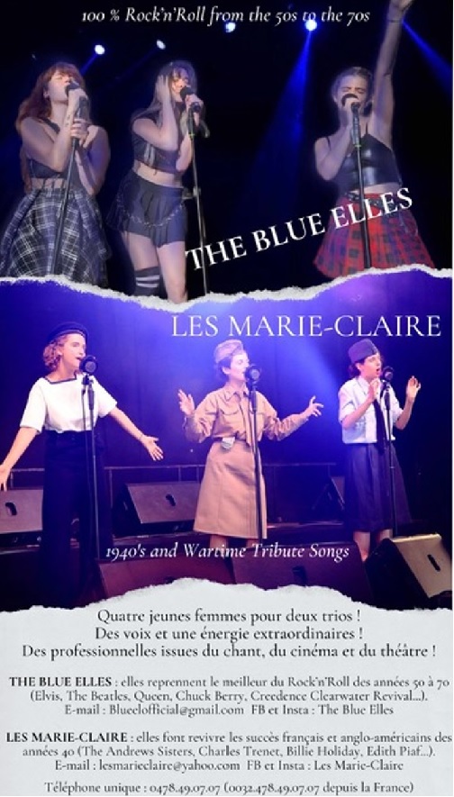 Blue Elles : un trio vocal électrique au cœur du Rock’n’Roll