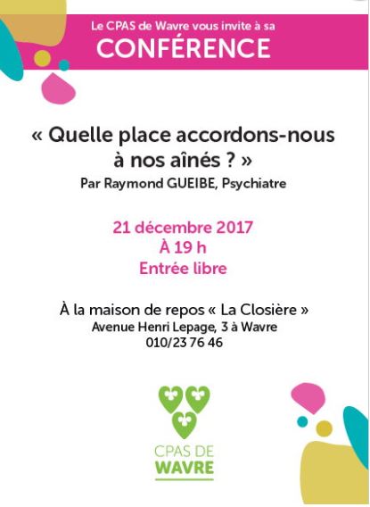 WAVRE: QUELLE PLACE ACCORDONS-NOUS À NOS AÎNÉS?