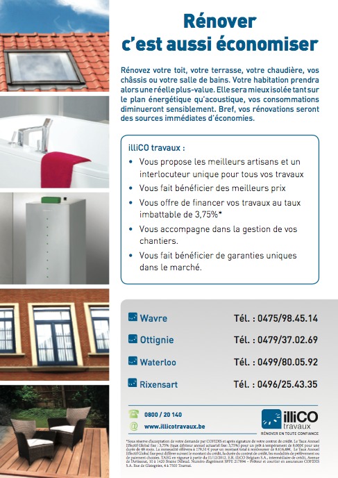 Illico Travaux en Brabant wallon.