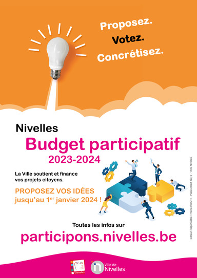 La Ville de Nivelles lance sa deuxième édition du budget participatif !
