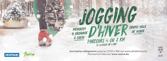 Jogging d’Hiver à Wavre : Préparez vos Baskets pour le 18 Décembre