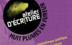 Atelier d'écriture "Huit plumes en fureur" Un atelier d'écriture sera animé les jeudis 7, 14, 21 et 28 novembre à la Bibliothèque François De Troyer à Rixensart, par Christophe Ghislain.