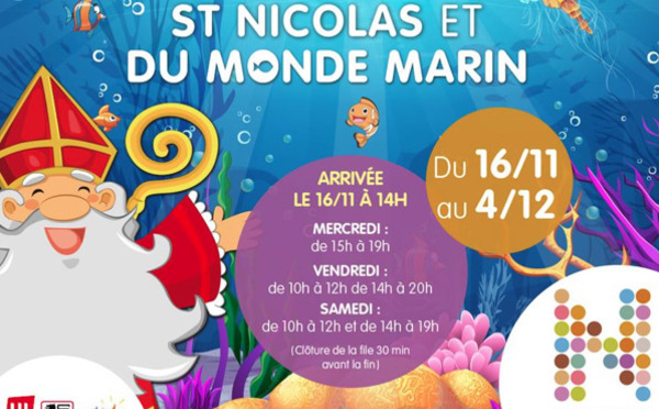 Il arrive....! Le 16 novembre 2016, Saint Nicolas fera son apparition dès 14h en galerie côté Delhaize à Nivelles.