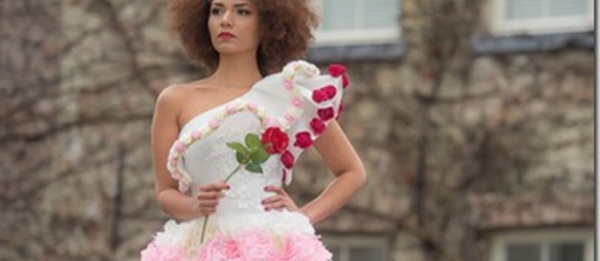 Incroyable : Une robe de pétales pour miss Brabant Wallon 2018 !