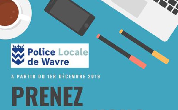 Nouveau à Wavre : Prendre rendez-vous en ligne avec la Police locale