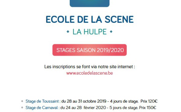 La Hulpe : Les stages de carnaval 2020 à l’Ecole de la Scène