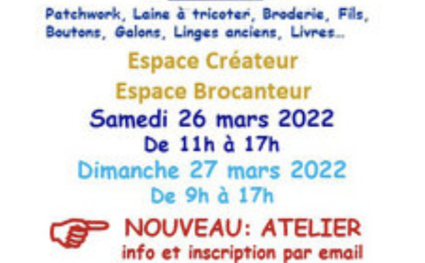 14ième Grenier du Fil de Jodoigne | Du 26 au 27 mars 2022 | Jodoigne