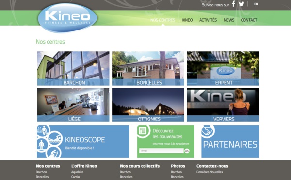 Kineo Fitness &amp; Wellness a un nouveau site web !