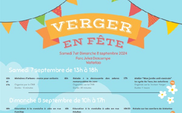 Verger en Fête : Un Week-End Récréatif et Écologique à Waterloo