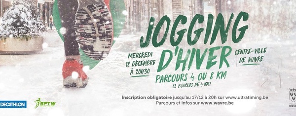 Jogging d’Hiver à Wavre : Préparez vos Baskets pour le 18 Décembre